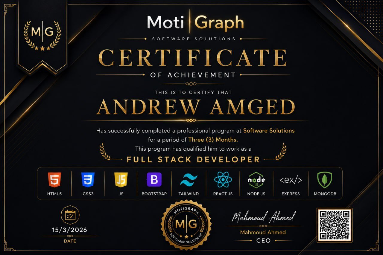 MotiGraph certificate sample